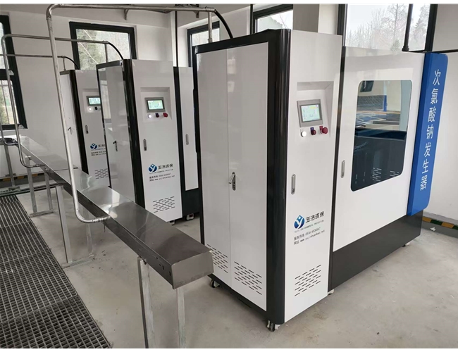 广东自来水厂消毒设备安装现场